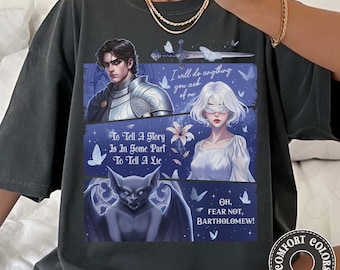 Knight And The Moth Comfort Colors Shirt, Bartholomew Shirt, Sybil and Rory Shirt, Christmas Gift for Dark Fantasy Reader, Booktok Merch