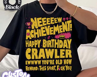 Custom New Achievement Birthday Card Comfort Colors Shirt, Dungeon Crawler Carl Shirt, Birthday Gift for LitRPG Fan, Funny Card Shirt Gamer