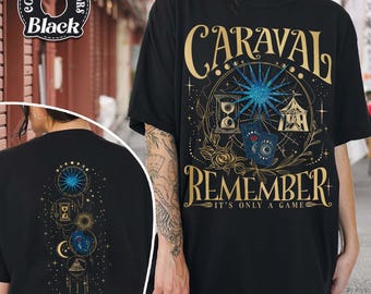Caraval Comfort Colors Shirt, Remember It's Only A Game Shirt, Legendary Booktok Shirt, Stephanie Garber, Caraval Merchandise, Book Lovers