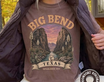 Big Bend National Park Texas Desert Landscape Comfort Colors Shirt