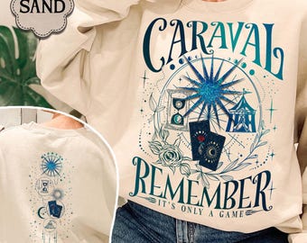 Remember It's Only A Game Shirt, Caraval Sweatshirt, Legendary Booktok Shirt, Stephanie Garber, Caraval Merchandise, Romantasy Book Lover