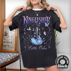 Quicksilver Book Kingfisher Comfort Colors Shirt, Fantasy Bookish Merch, Romantasy Gift, Callie Hart Quicksilver, Romance Novel Shirt