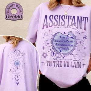 Villain Assistant Comfort Colors Shirt for Fan, We&#39;re All Monsters Shirt, Villain Lover Tee, Gift for Romantasy Book Lover