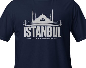 Istanbul T-Shirt – City of Empires – Turkey Skyline – Bosphorus Design – Unisex Streetwear – Gift