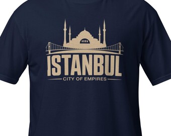 Istanbul T-Shirt – City of Empires – Turkey Skyline – Bosphorus Design – Unisex Streetwear – Gift