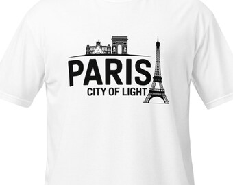 Paris T-Shirt City of Light – Eiffel Tower Shirt, France Shirt, Travel Tee, Paris Gift
