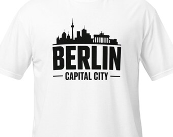 Berlin T-Shirt – Capital City Skyline Shirt, Minimalist Berlin Design, Unisex City Shirt, Germany Travel Souvenir Gift