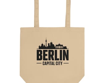 Berlin Tote Bag – Skyline Design, Capital City, Minimalist Berlin Bag, Germany Gift, Reusable Shopping Bag