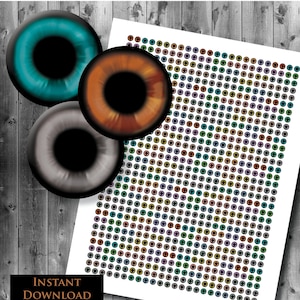 6mm Puppy Eyes - taxidermie beelden voor diy cabochons voor sieraden maken scrapbooking of pop creatie - maak je eigen glazen ogen hond dier