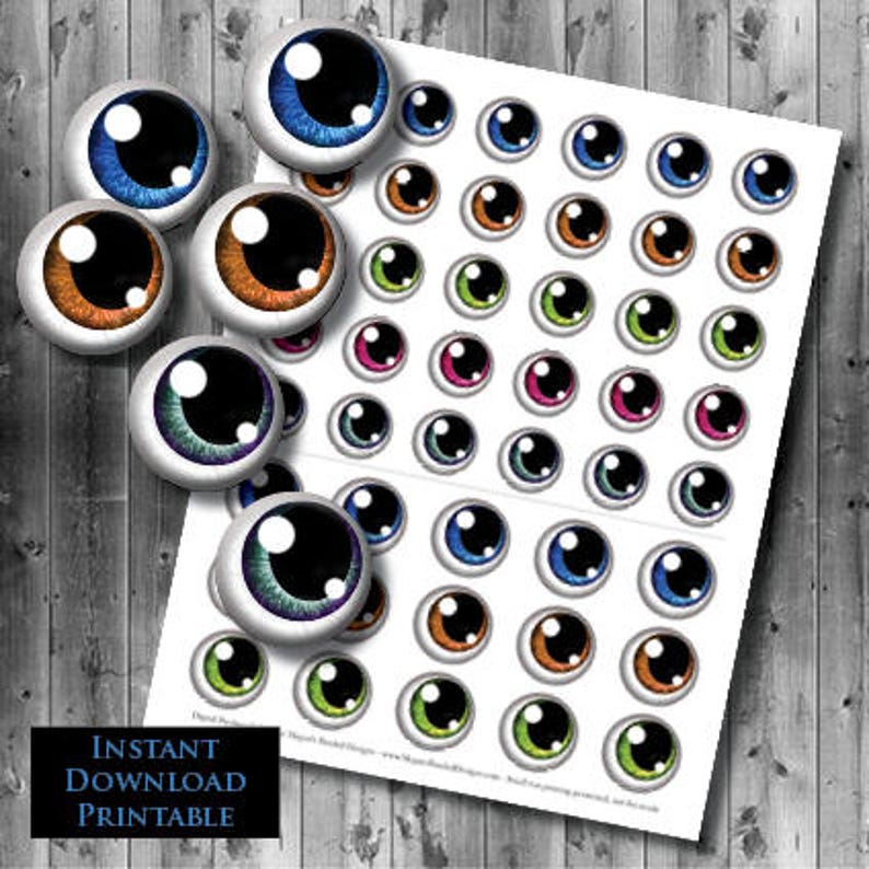 Anime Eyes Printable Instant Download Digital Collage Sheet - Etsy UK