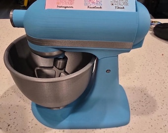 Personalisierter Visitenkartenhalter für Küchenmaschinen - 3D gedruckter Schreibtisch-Organizer, Bäckerei-Dekor