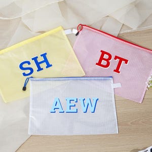 Shadow Monogram Pool Bag,Personalized Bridesmaid Beach Pouch,Custom Waterproof Pool Bag,Bridesmaid Gift Bag,Bachelorette Bridal Party Favor