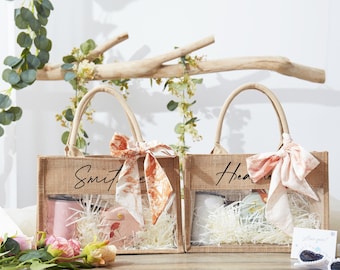 Bridesmaid Bag Personalized Beach Bag with Name Large Tote Wedding Bag for Bridesmaid Gift Custom Tote Bag for Bridal Party Gifts for Friend
