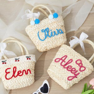 Personalized Beach Bag,Custom Straw HandBag, Bridesmaid Gift Basket,Wedding Party Gift, Summer Wedding Gift,Bachelorette Party Gift