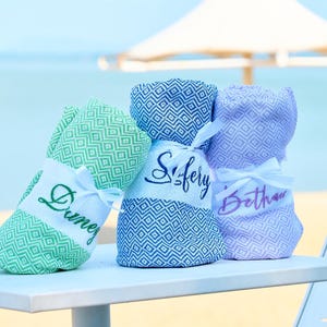 Personalized Beach Towel,Turkish Beach Towel,Bachelorette Party,Bridesmaid Gift,Wedding Favor,Bridal Shower Gift,Gift for Her,Wedding Gift