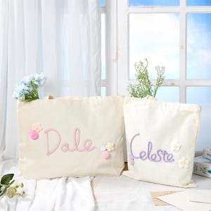 Canvas Tote Bag,Personalized Bridesmaid Gift Tote Bag,Beach Tote Bag,Bridesmaid Gift Bag,Bachelorette Party Gift,Shoulder Bag,Gift For Her