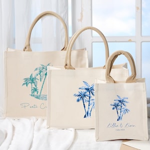 Wedding Welcome Bag,Wedding Gift bag,Custom Welcome Bag,ropical Wedding Favor,Destination Wedding Tote,Palm Tree Bag,Last Toast on the Coast