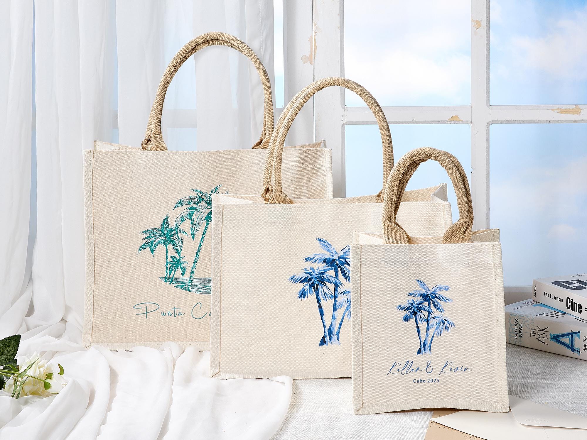 Bag Boodschappentas Palmblad Palm Tree Tote Bag Nederland