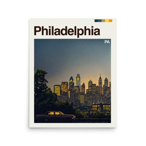 Philadelphia Travel Poster, Pennsylvania Wall Art, Liberty Bell Decor, USA Travel Gift, Housewarming Present, Birthday Surprise