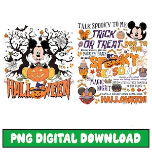Disneyland Mickeys Not So Scary Halloween Party PNG, Mickey Halloween, Disneyland Halloween, Trick Or Treat, Spooky Season, Digital Download