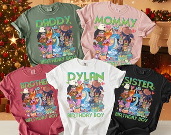 Personalized Disneyland Zootopia 2 Family Birthday Shirt Zootopia Movie Tee Judy Hopps Nick Wilde Birthday Tee Family Birthday Matching Tee