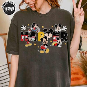 Custom Name Disneyland Mickey Mouse Shirt, Mickey Family Matching Shirts, Mom Dad Disneytrip Shirt, Personalized Mickey Mouse Birthday Tee image 4