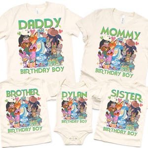 Personalized Disneyland Zootopia 2 Family Birthday Shirt Zootopia Movie Tee Judy Hopps Nick Wilde Birthday Tee Family Birthday Matching Tee Bild 5