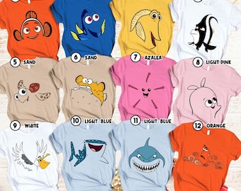 Finding Nemo Halloween Costume Shirt Finding Nemo Halloween Costumes Disneyland Matching Shirt For Family Group Teacher Nurse Friends 01