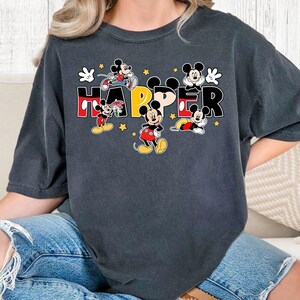 Custom Name Disneyland Mickey Mouse Shirt, Mickey Family Matching Shirts, Mom Dad Disneytrip Shirt, Personalized Mickey Mouse Birthday Tee image 5