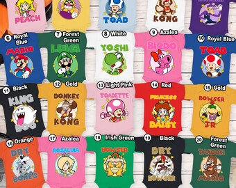 Super Mario Matching Costume Shirt, Mario Family Group Shirt, Epic Universe Shirt, Mario Halloween Tee, Universal Halloween Party Shirt
