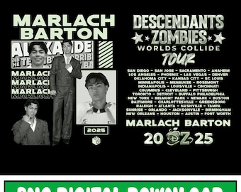 Disneyland Malachi Barton PNG, Descendants Zombies Worlds Collide Tour, The Rise Of Red Png, Summer Music Festival 2025 Png Digital Download