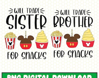 Wird Bruder Für Snacks Png tauschen | Wird Schwester Für Snacks Png | Disneyland Snacks Tor Digital | Auf der ganzen Welt naschen Png