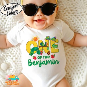 Very Hungry Caterpillar Birthday Baby 1st Birthday Shirt, One Birthday Baby Romper, Baby Shower Gift, First Birthday Outfit, 1st Birthday