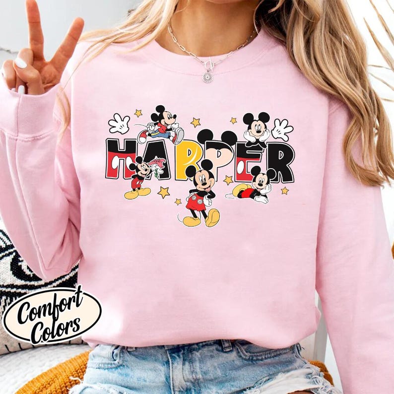 Custom Name Disneyland Mickey Mouse Shirt, Mickey Family Matching Shirts, Mom Dad Disneytrip Shirt, Personalized Mickey Mouse Birthday Tee image 3