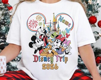 Personalized DisneyTrip 2026 Shirt, Disneyland Vacation 2026 Shirt, Mickey And Friends Family Shirts, Family Matching Vacation Trip Tee 14
