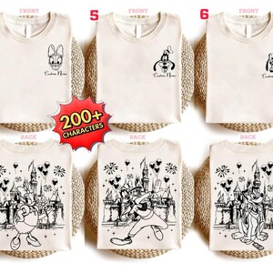 Custom Disneyland Shirt Matching Family Disneyland Sweatshirts Retro Mickey Minnie Happiest Place One Earth Matching Disneyland Shirt zdjęcie 3