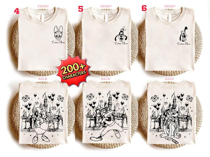 Custom Disneyland Shirt Matching Family Disneyland Sweatshirts Retro Mickey Minnie Happiest Place One Earth Matching Disneyland Shirt zdjęcie 3