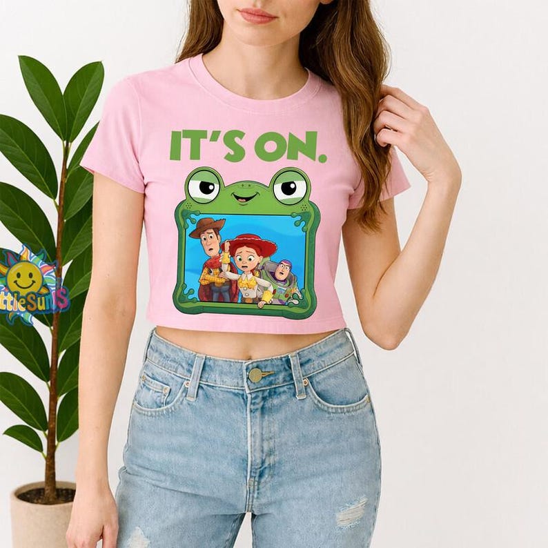 Comfort Colors I Knew It I Knew You Shirt, Disneyland TS Toy Story 5 Shirt, Toy Story Woody Buzz Lightyear Tee, Its on Frog Graphic Tee Bild 2