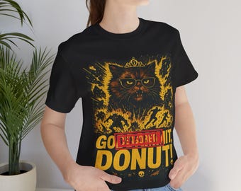 Droga, Donut! | Camiseta Carl do Dungeon Crawler | Camiseta engraçada de gato LitRPG