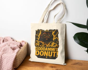Verdomme, donut! | Dungeon Crawler Carl-draagtas | Grappige LitRPG kattentas