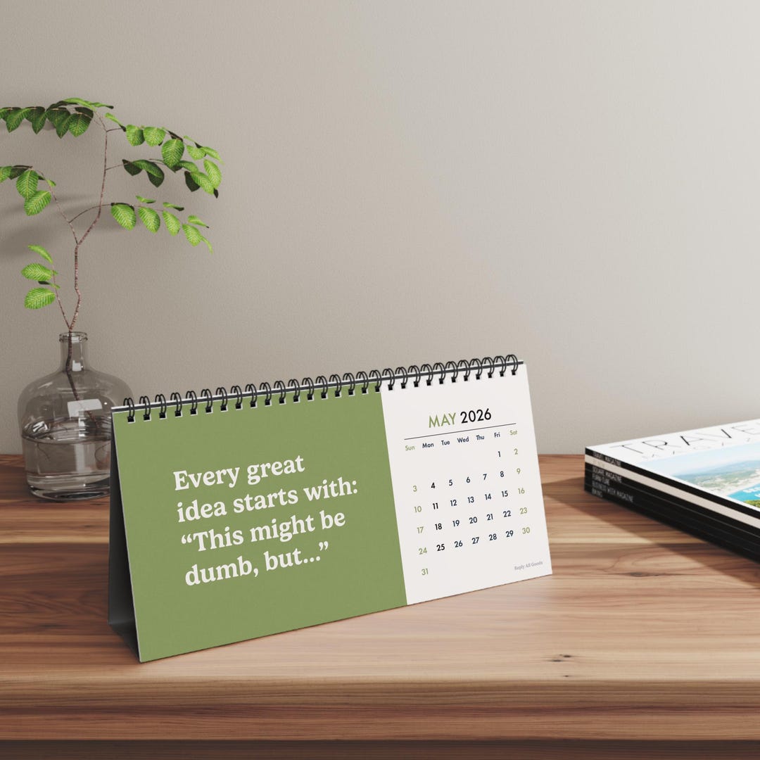 Desk Calendar 2026, Funny Monthly Office Desktop Affirmations, Cubicle ...