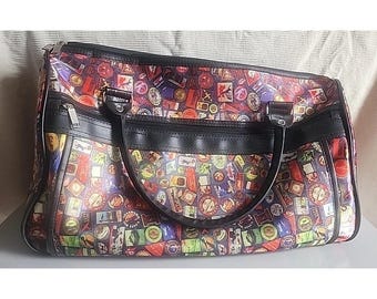 Vintage Sydney Love Travel Duffel Bag Travel Theme Vinyl Vacation Carry On