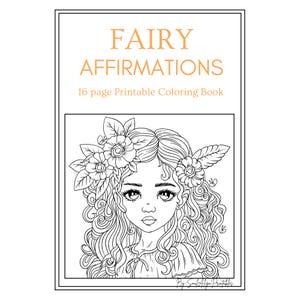Fairy Coloring Book | 16 Printable Pages | Whimsical Kids Activity | Instant Download
