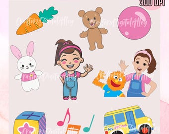 MsRachel Inspired Clipart PNG Bundle | DIY Party Decor (Digital Download)