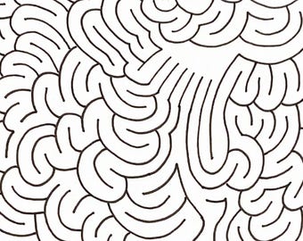 Wave 7 Maze - Hand Drawn Digital Download