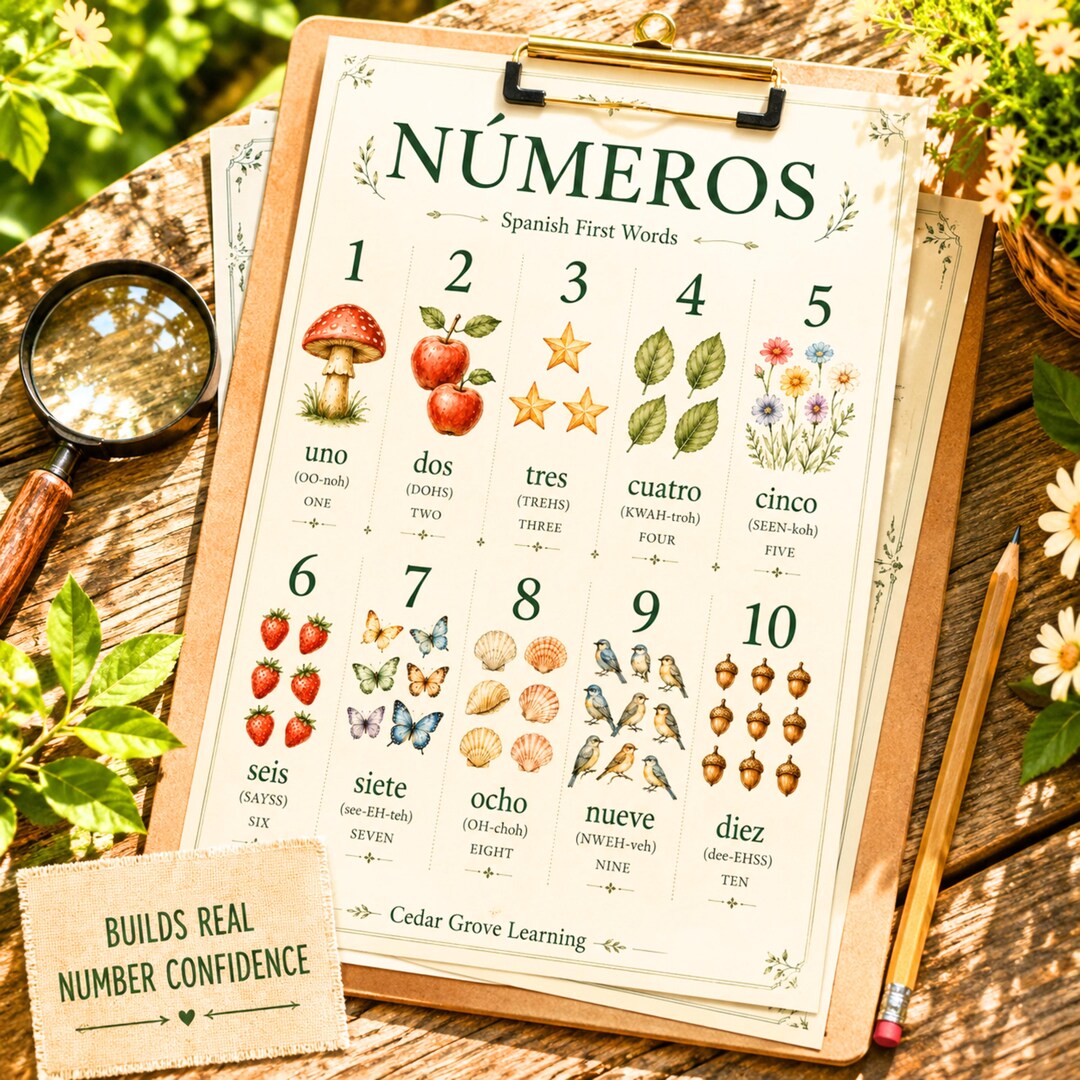Spanish Educational Posters for Kids, Spanish Numbers Poster Set 1-100 ...