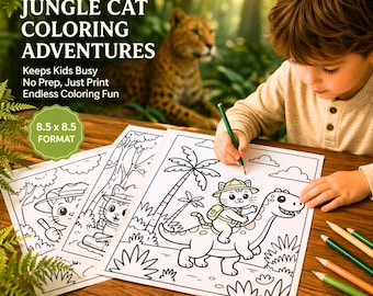 Katzen Malseiten, die Kinder ohne Hilfe konzentriert halten, 50+ druckbare Katzenblätter, strukturiertes Farbsystem Vorschul- und Heimschulaktivität