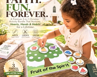 Frucht des Geistes Aktivität für Kinder Christliche Verhaltenstabelle Tägliche Routine Charakter Gebäude Kinder Hingabe Gewohnheit System