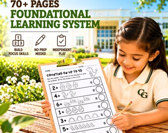 Zahlenverfolgung und Zählen bis 20 für die Vorschule, die sie fokussiert halten — Frühes Mathe-System, das tatsächlich ohne Hilfe funktioniert, Homeschool Printable