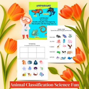 Animal Kingdom Science Worksheet Pack for 2nd–4th Grade | Animal Classification Activity, Vertebrates & Invertebrates, Educational Resources